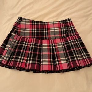 Plaid mini skirt